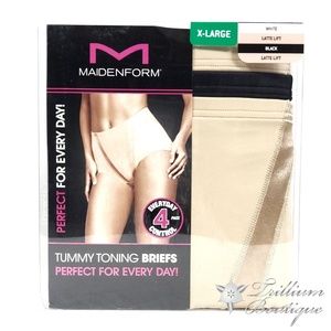 Maidenform Tummy Toning Briefs (4 Pack) NWT!